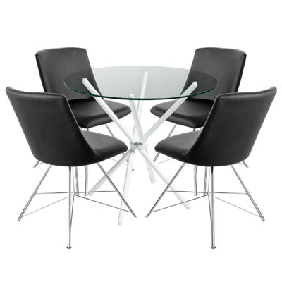 Pollak 4 - Person Dining Set