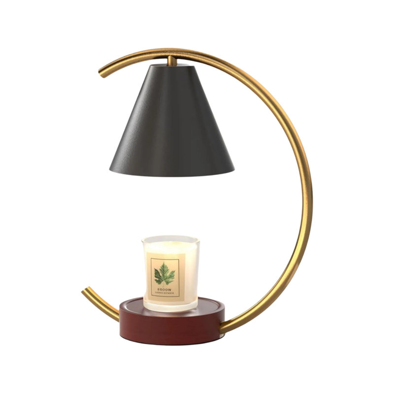 Chauffe-bougie à intensité variable avec ampoule chauffante à intensité variable, noir