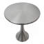 Table d'appoint en métal et nickel brossé