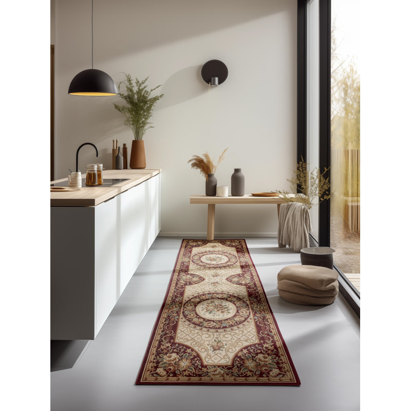 Adraskan Oriental Area Rug, Runner 80 x 240cm