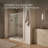 Sliding Shower Door, 75-1/2-In H X 68-1/4 - 71-5/8-In W, With Heavy 5/16-In Thick Crystal Clear Glass-59001670