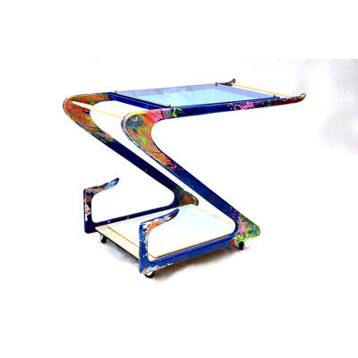 Solid Wood Bar Cart