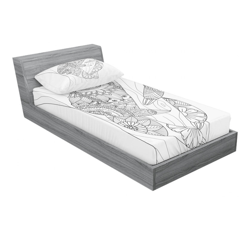 Microfiber Sheet Set, Twin XL Sheet Set with Fitted Sheet