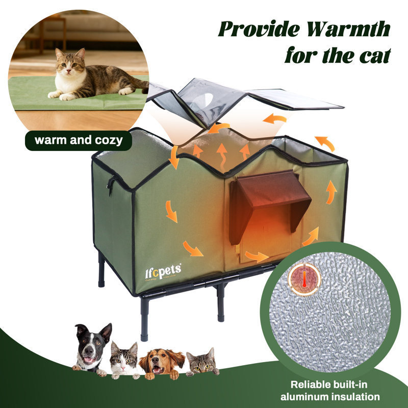 Abri pour chat extérieur imperméable pour chat