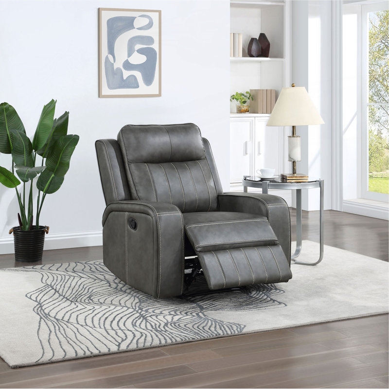 Fauteuil inclinable gris 1 pièce Forrest