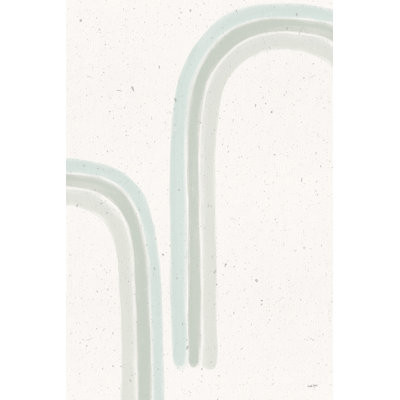 Rainbow Mint II 1 Piece Wrapped Canvas Painting