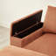 Canapé d'angle modulaire Cloud en forme de U de 310 cm (122 pouces), canapé-lit en velours côtelé pour salon, style moderne, idéal pour les petits espaces, montage facile, 4 places avec 2 poufs, orange-1701665361
