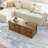 Rustic Wood Coffee Table With Drawers-1044909215