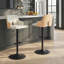 Tabouret de bar pivotant à hauteur réglable avec structure en métal-88309830-88309829