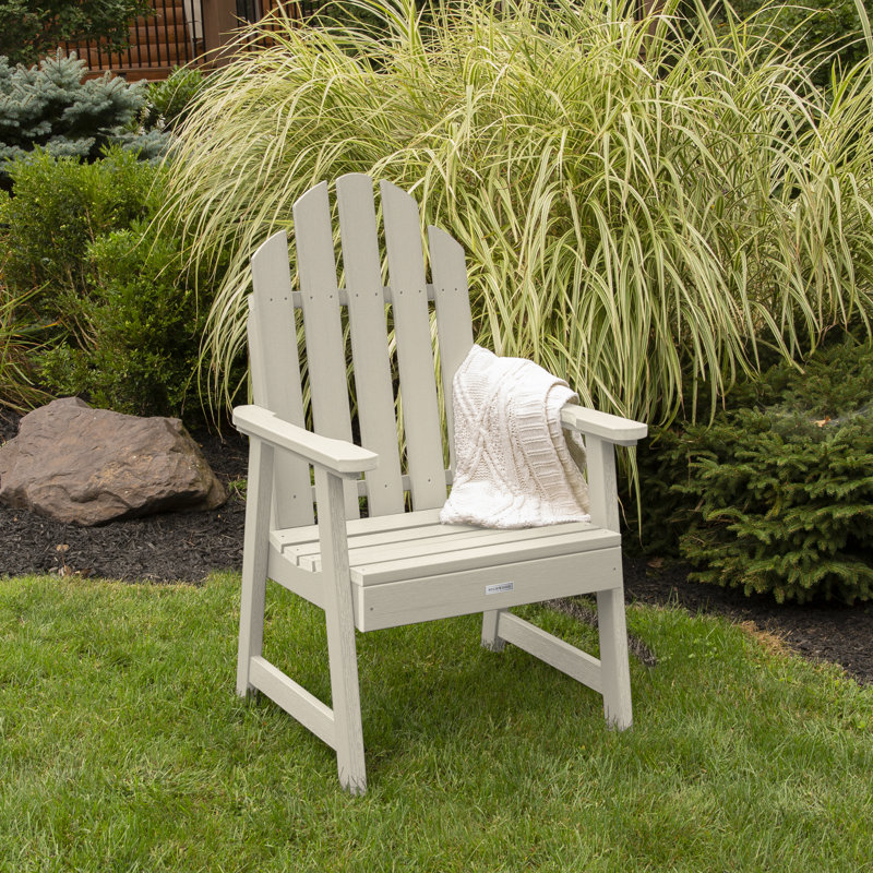 Chaise Adirondack en plastique / résine Rialto, Blanc délavé