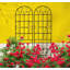 Ensemble de 2 treillis de jardin en métal 86,7 po x 19,7 po antirouille pour plantes grimpantes, support de fleurs extérieur noir