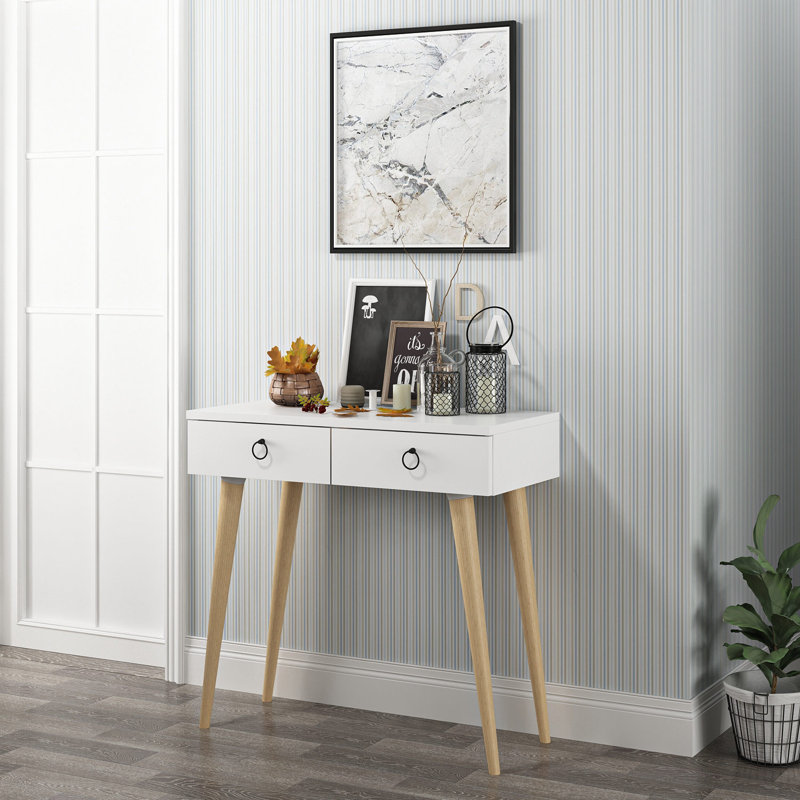 Console, Blanc, H 33,9 po x l 28,3 po x P 13,8 po