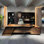 Bureau de direction moderne en bois massif haut de gamme 110,24 "