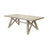 Mellar Modern Farmhouse Rectangular Kitchen Table With Six Chairs, Light Tan-101119481