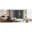 Grand lit escamotable mural avec placard, gris-879443923