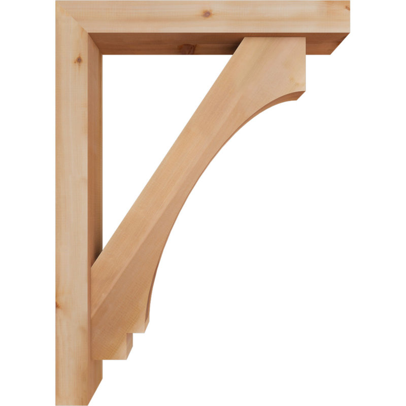 Support de bloc impérial avec entretoise décalée, 44 x 32, Cèdre rouge occidental de l 5 1/2 po (lisse)
