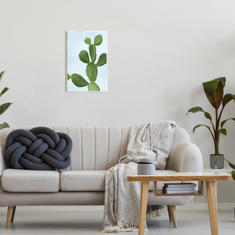 Illustration de giclée de cactus du désert, H 19 po x l 13 po x P 0,5 po, Toile tendue