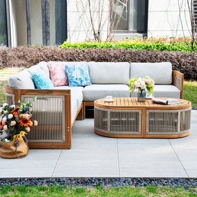 Acacia 5 - Person Patio Conversation Sets With Cushions