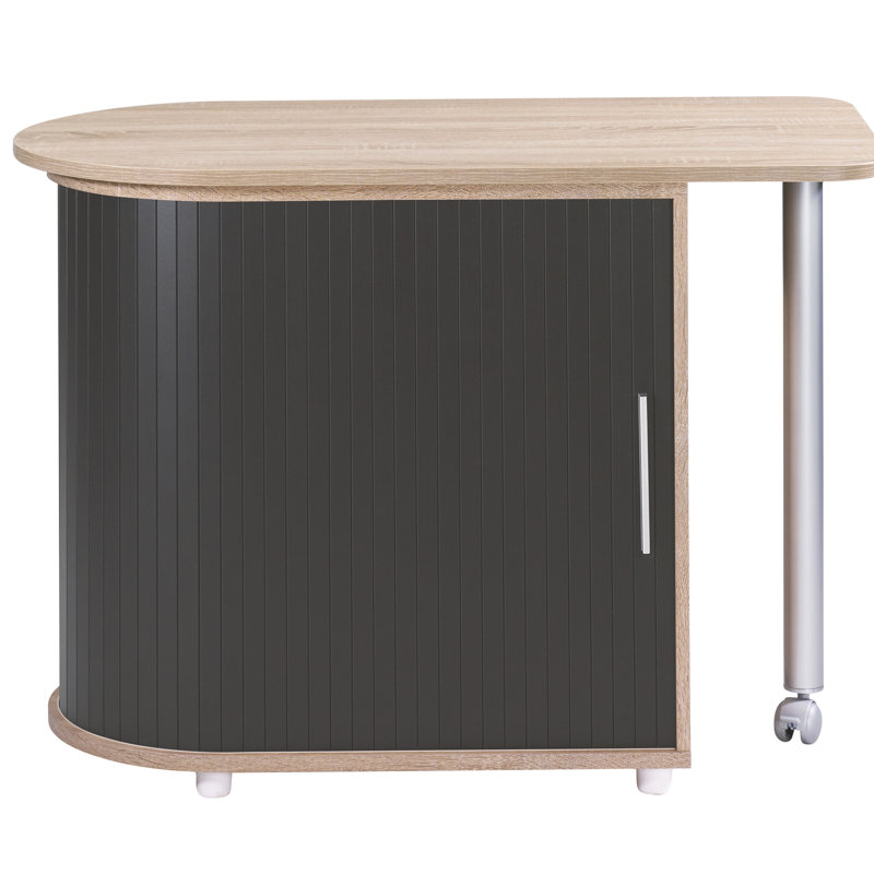 Asyra Storage Cabinet, Oak/Black