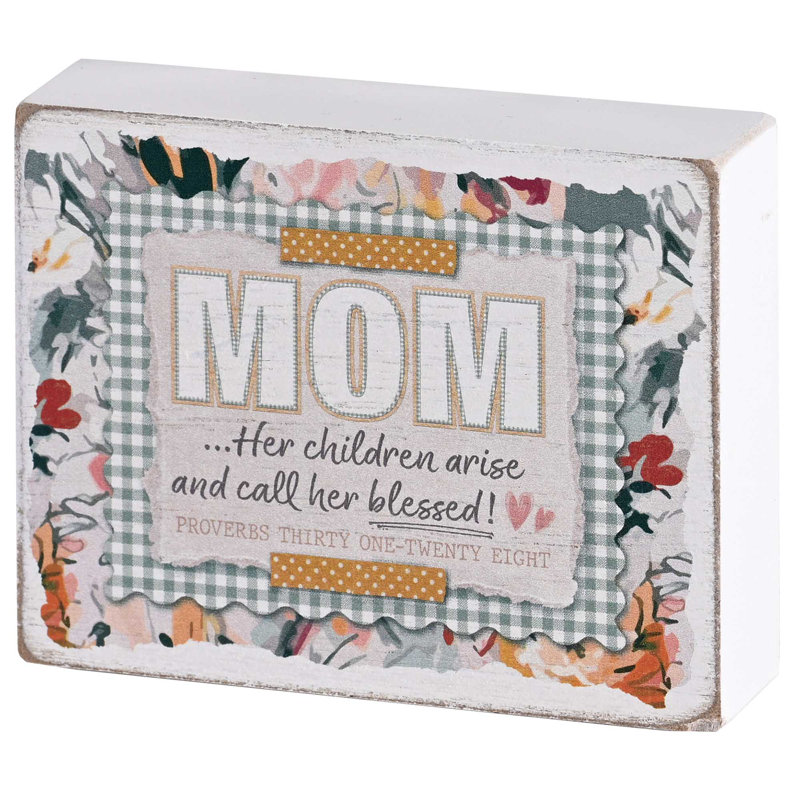 Tabletop Plaque Mom Her Children Arise