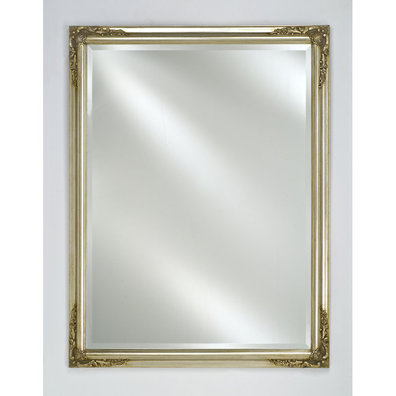 Gwyneth Wood Wall Mirror, Antique Gold, 16" H x 22" W
