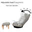 Fauteuil inclinable ergonomique pour le salon - Lin gris, chambre à coucher à 3 sections