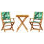 Dodd 2 - Person Wood Patio Dining Set with Square Table