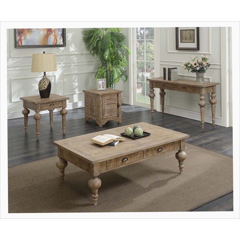 Table d'appoint taupe Wallace & Bay Audelio