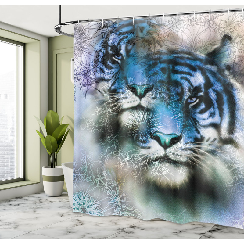  Rideau de douche simple Animal Animal, H 75 po x l 69 po