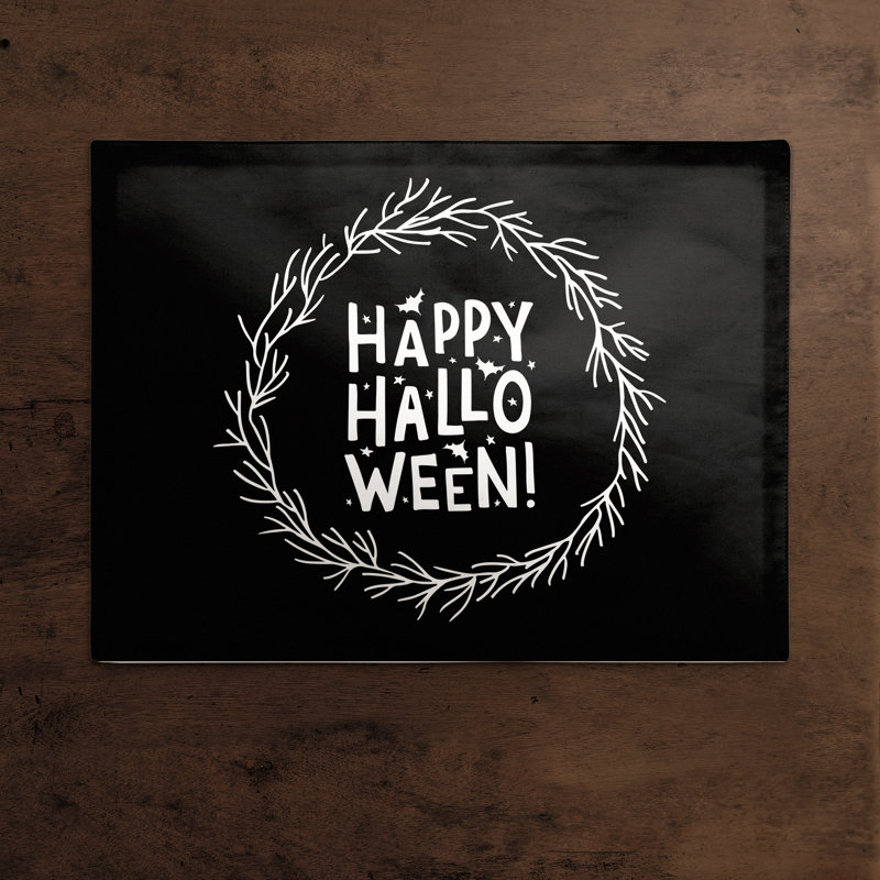 Récapitulatif 14,5" happy halloween couronne Elyza