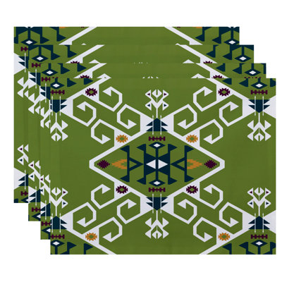 Alfreda Polyester Geometric Rectangle Placemat
