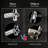 11.8-Inch High-Pressure Rain Shower Head Combo: Dual Handheld & Overhead Modes, 5 Settings, 70-Inch Hose