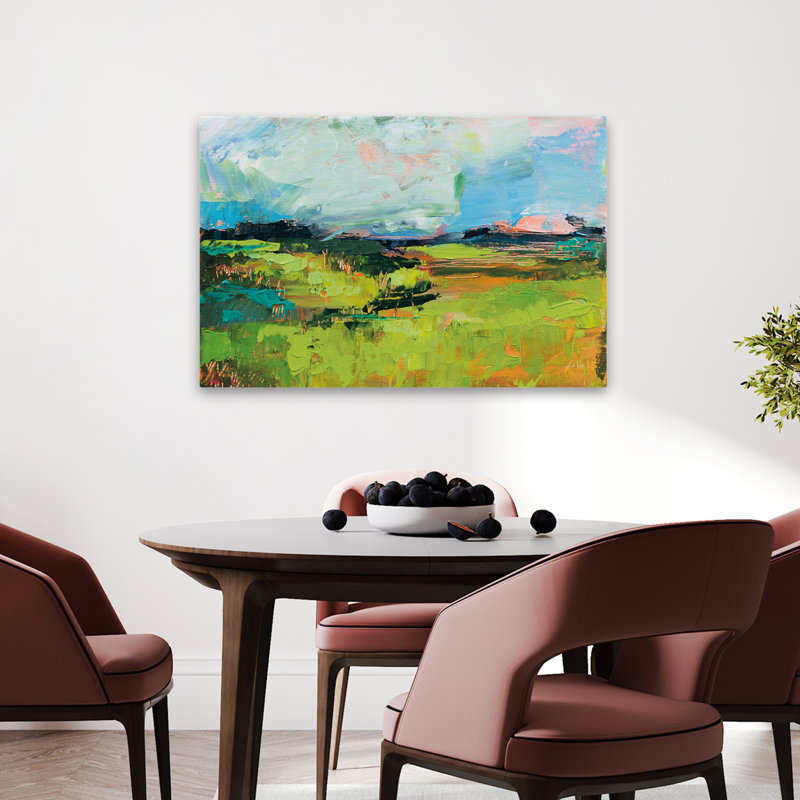 Fields And Green Quag Art, 24" H x 36" W