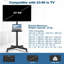 Symple Stuff Single Screen Floor Stand Mount