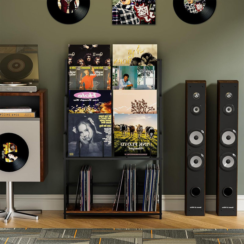 5-Tier Vinyl Record Storage Stand Holder