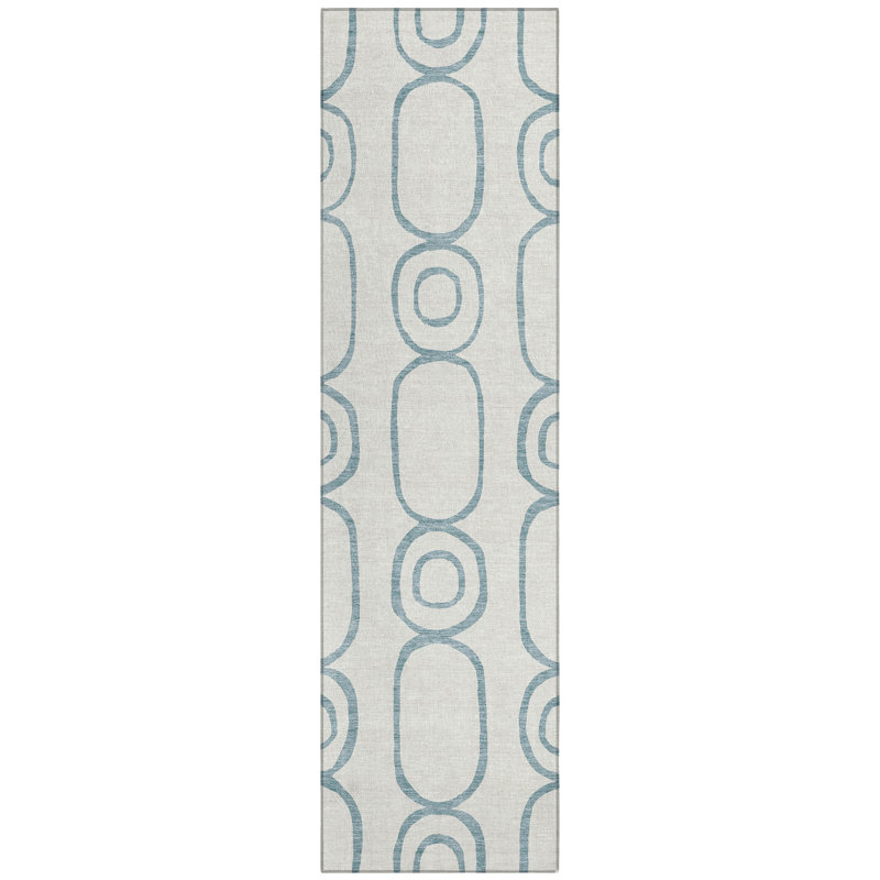 Machine Washable Indoor/Outdoor Chantille ACN2344 Geometric Rug, Runner 2'3" x 7'6"