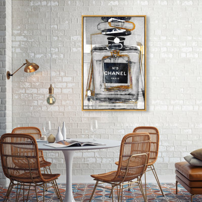 «Fashion and Glam Infinite Glam Gold», impression sur toile