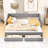 Twin XL Two Drawers Upholstered Daybed-187867174