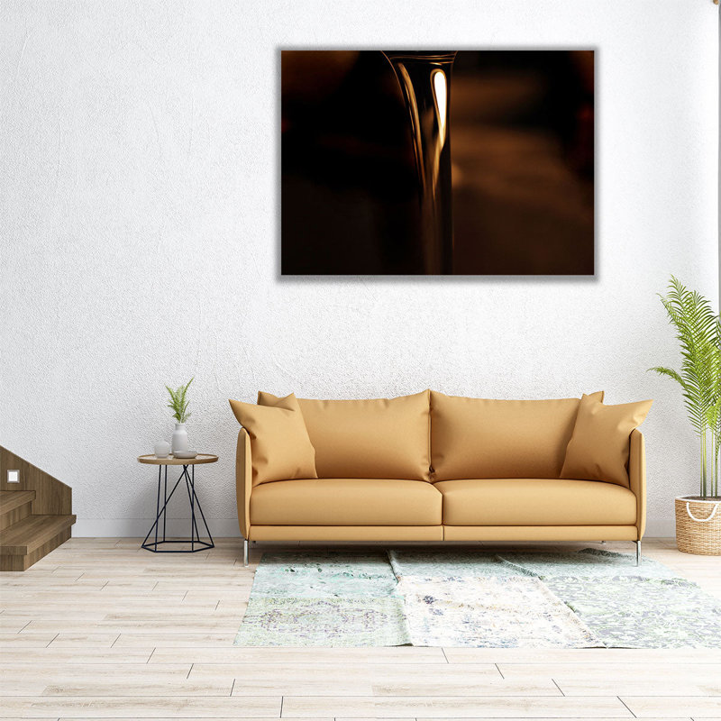 Poured Coffee - Canvas Print Wall Art, 12" H x 16" W