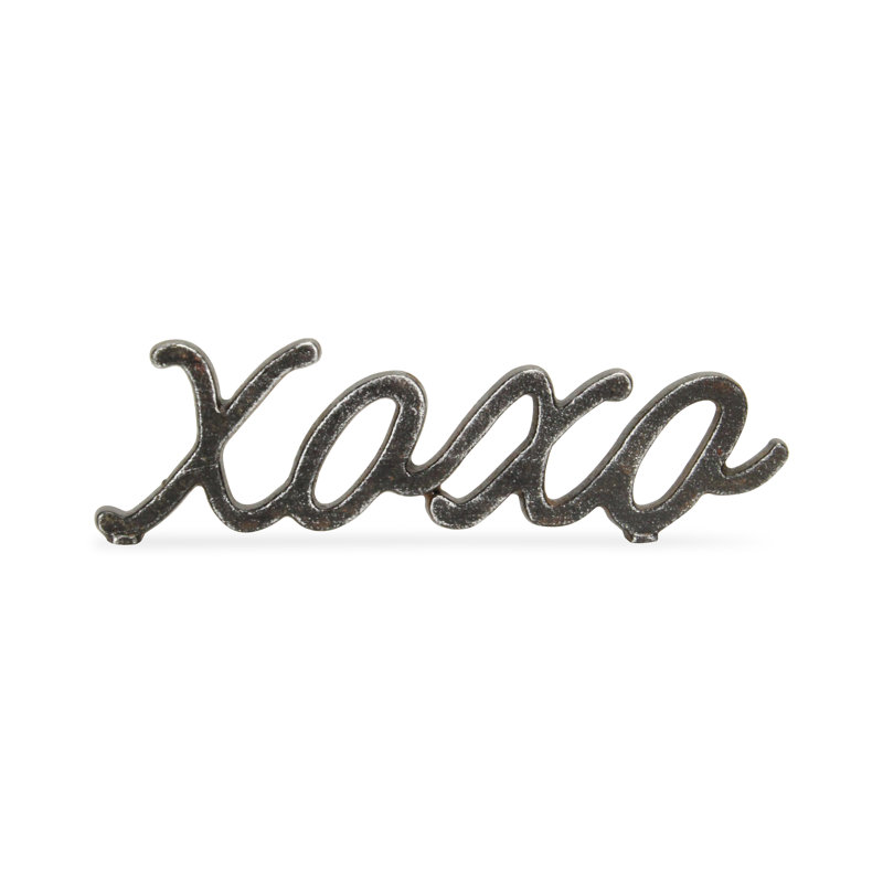 Bloc de lettre xoxo table Moneta, Noir