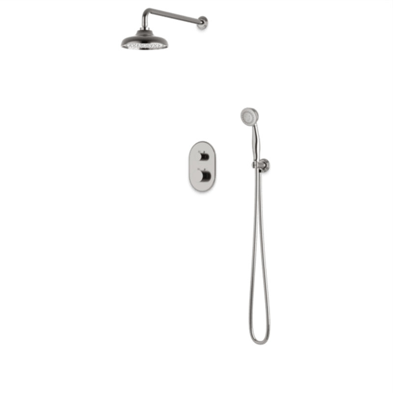 Système de douche complet, Nickel brossé