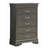 Sleek Transitional Metal Black Chest-746003867