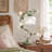 21 ''High Floral Table Lamp,  Led Desk Lamp, Floral Bionic With Glass Lamp Shades Rose, For Bedroom, Office, Living Room