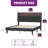 Branae Cushioned Flat Storage Bed with Storage Headboard and LED Lights, Cushioned Bed with Sockets and USB Ports-2019282821-2069433371