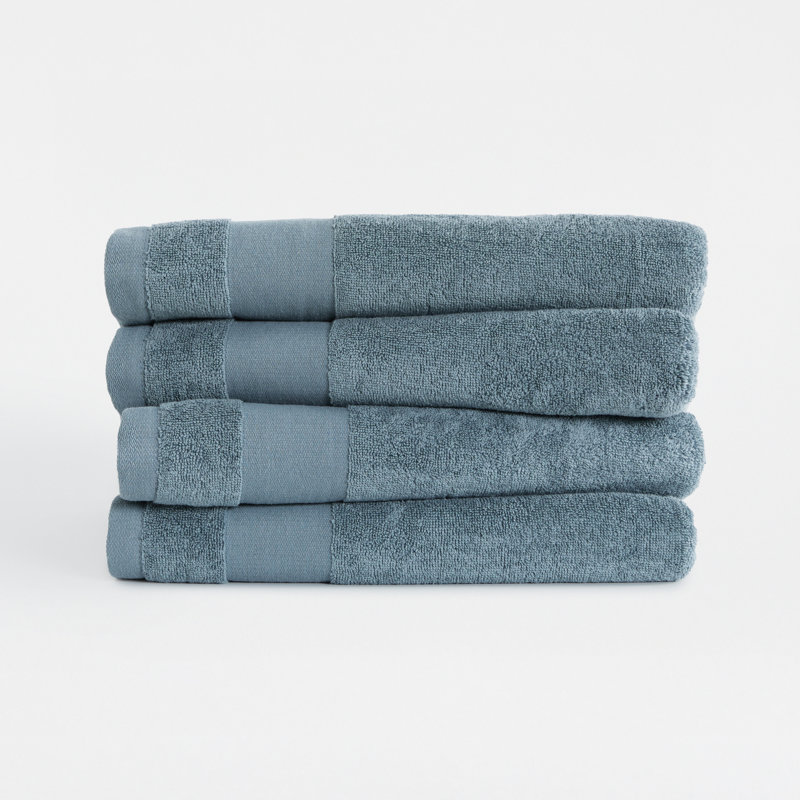 Ensemble de serviettes 100% coton Berner, Bleu clair