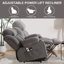 Fauteuils inclinables Power Lift avec massage thermique, structure en métal, design moderne pour le salon