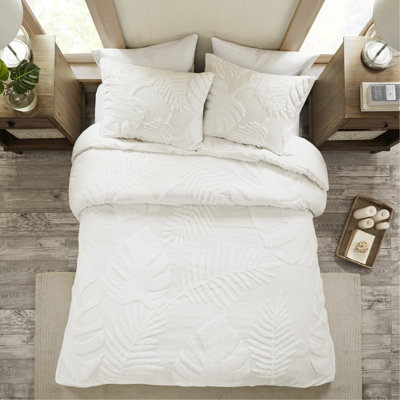 Literie en chenille de coton - 3 pièces, grand, thème de plage, maison