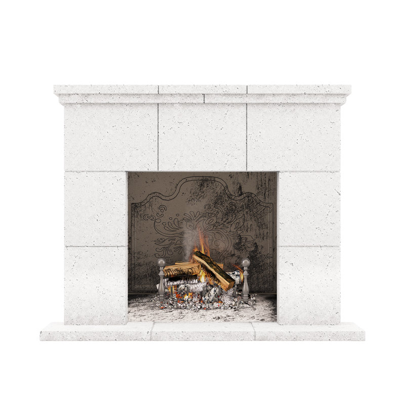 Tuscany Fireplace Surround, Old World White