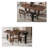 A selection of solid wood dining table-802797515