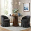 Chaises demi-tonneau revêtues de lin-1644880835